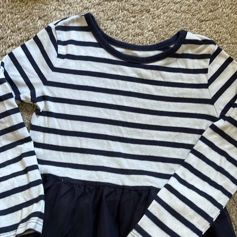 Tulle dress striped
